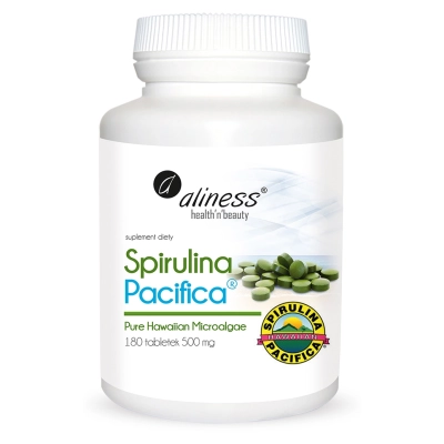 Spirulina Pacyfica 500 mg 180 vege tabletek